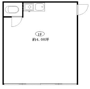 西村荘ビル1F 間取り図