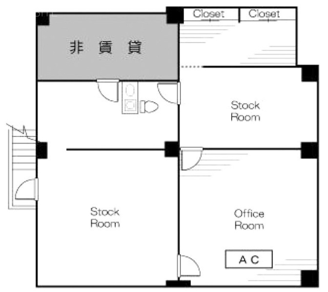 国分寺E2ビルB1F 間取り図