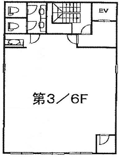 五反田第3花谷ビル6F 間取り図