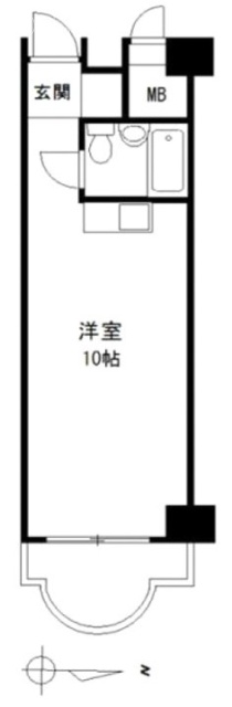 ニュー大崎マンション204 間取り図