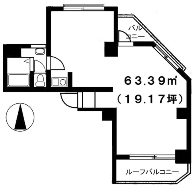 ライオンズマンション南平台1107 間取り図