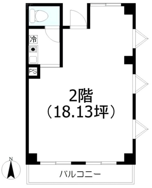 セント東大和ビル201 間取り図