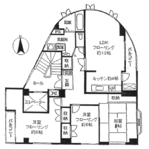 レンブランド広尾2F 間取り図