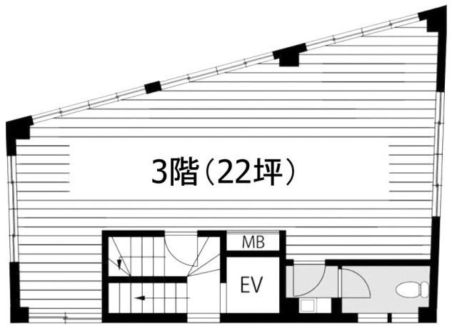 川瀬ビル3F 間取り図