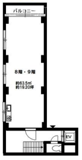 リバテイー5号館9F 間取り図