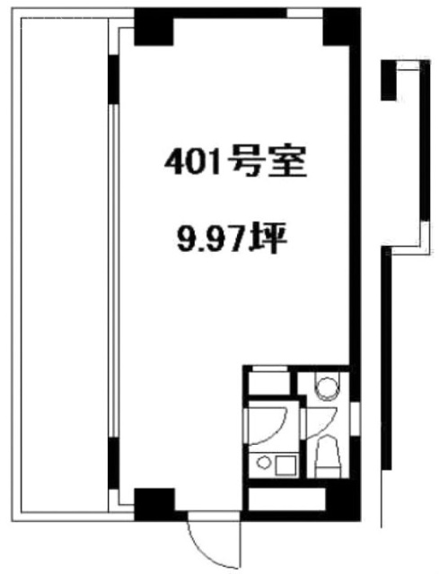 赤坂TKビル401 間取り図