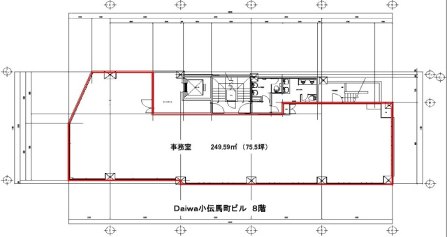 Daiwa小伝馬町ビル8F 間取り図