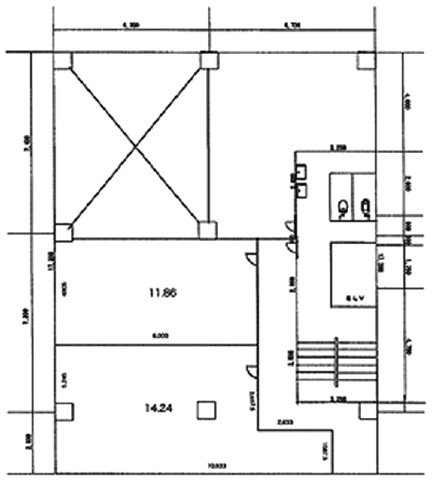 美濃友ビル301-2 間取り図