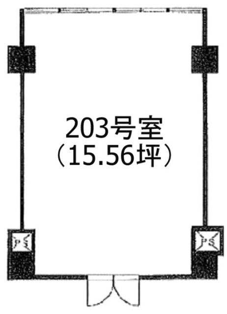 五十栄(いそえい)ビル203 間取り図