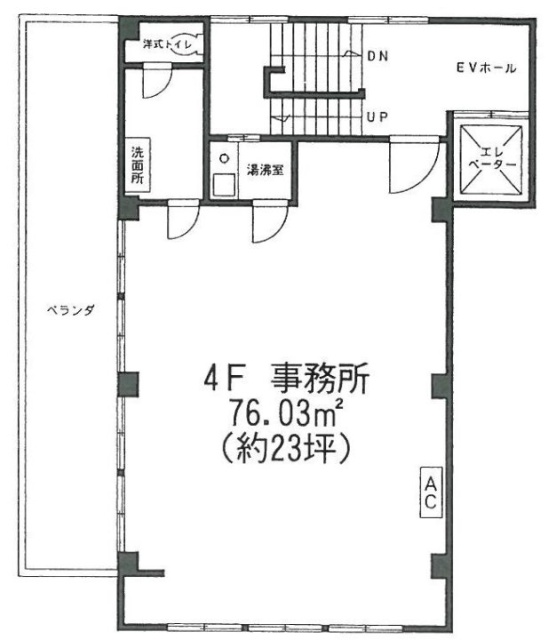 高橋ビル4F 間取り図