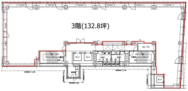 東京神田須田町ビル3F 間取り図