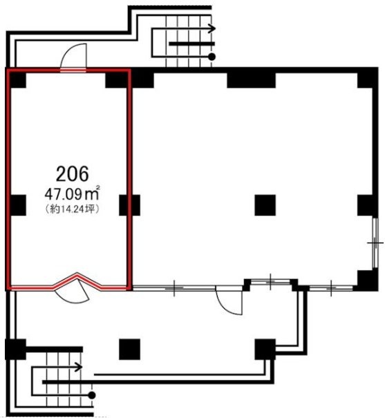 オー・アイ・蓮根206 間取り図