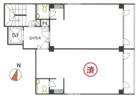 ランザンAYビル301 間取り図