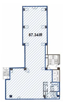 千代田ビル9F 間取り図