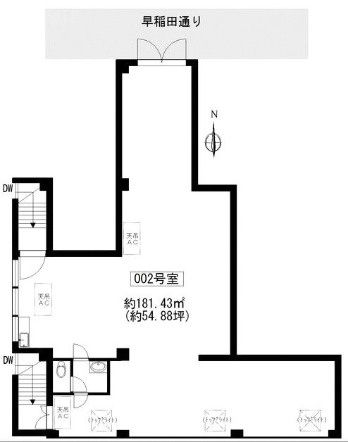 ライオンズマンション矢来町ビル002 間取り図