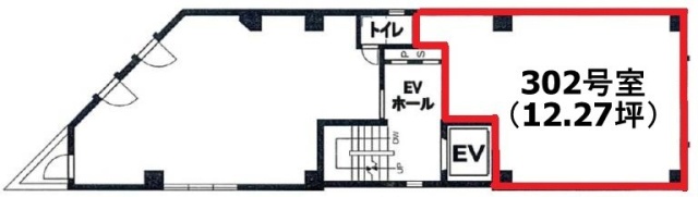 朝日新宿館302 間取り図