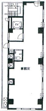 渋谷南平台ビル6F 間取り図