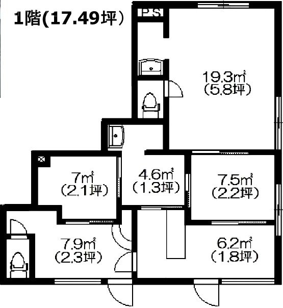 パークハウス1F 間取り図