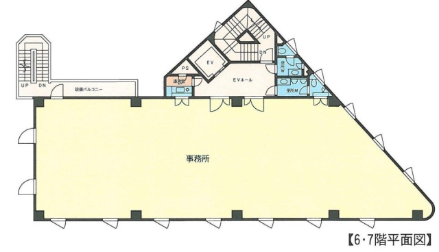 四谷3丁目ビル6F 間取り図