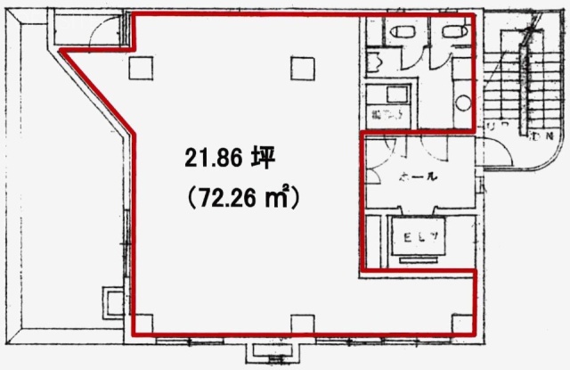 渋谷第一ビル6F 間取り図