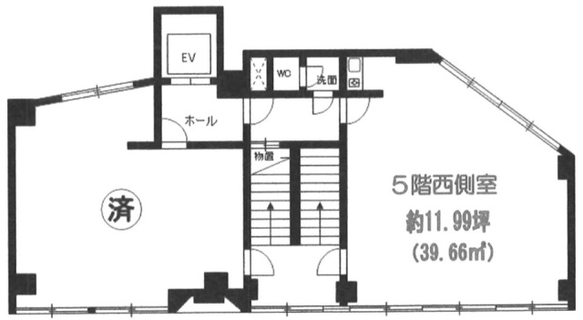 サンネット千駄ヶ谷ビル西 間取り図