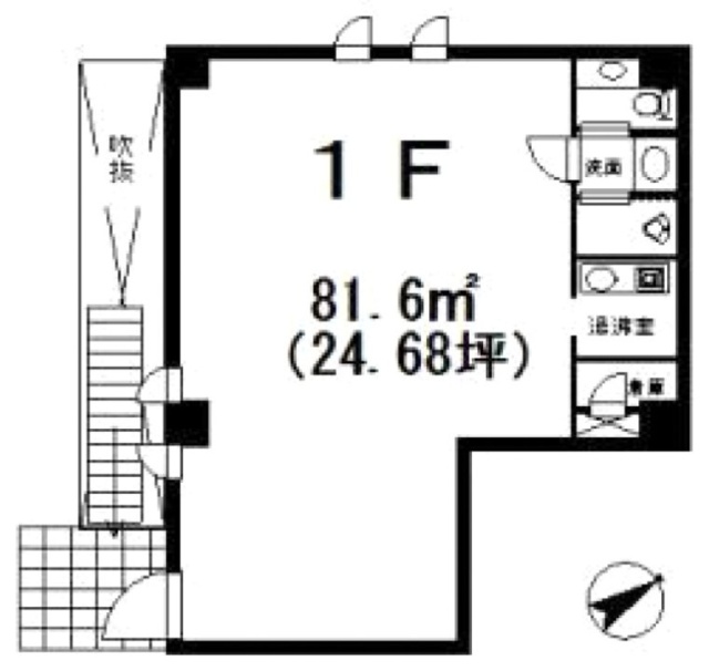 千駄ヶ谷S’ビル1F 間取り図