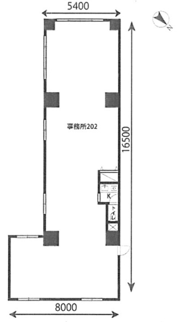 ルミネ五反田第2ビル202 間取り図