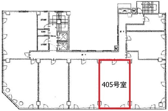 AIC共同ビル人形町405 間取り図