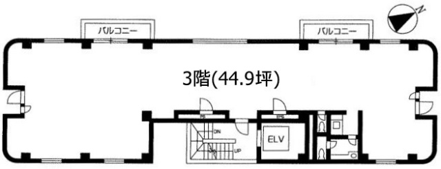 尾崎ビル3F 間取り図