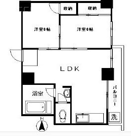 ニュー番衆ビル201-B 間取り図