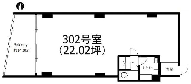 浅草橋産業会館302 間取り図