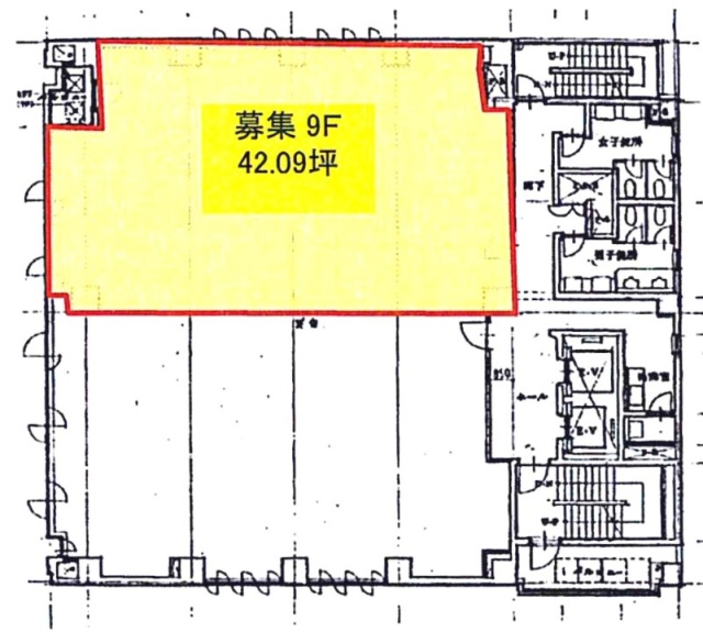 関内STビル9F 間取り図