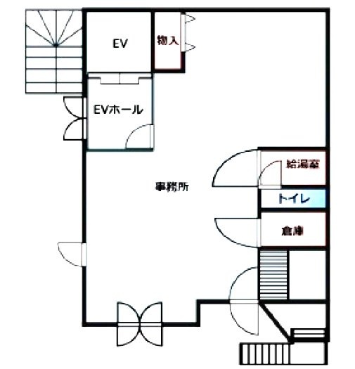 オリオンビル1F 間取り図