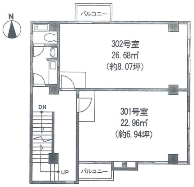 田園プラザサイトウビル301 間取り図