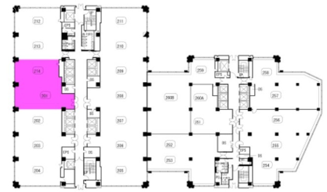有楽町電気ビル北館2F 間取り図
