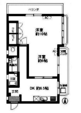 恵比寿大倉ビルC 間取り図