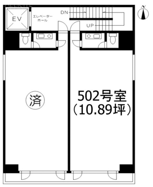 ニューウィング蔵前502 間取り図