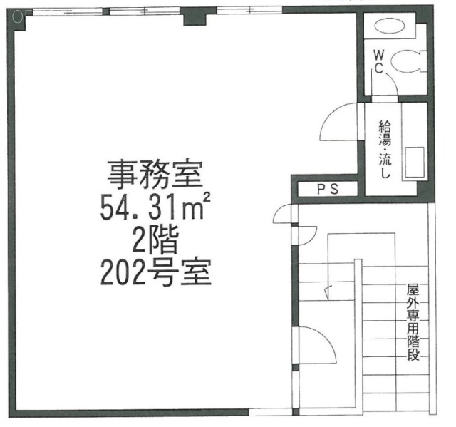 キャピタルハイツ神楽坂202 間取り図