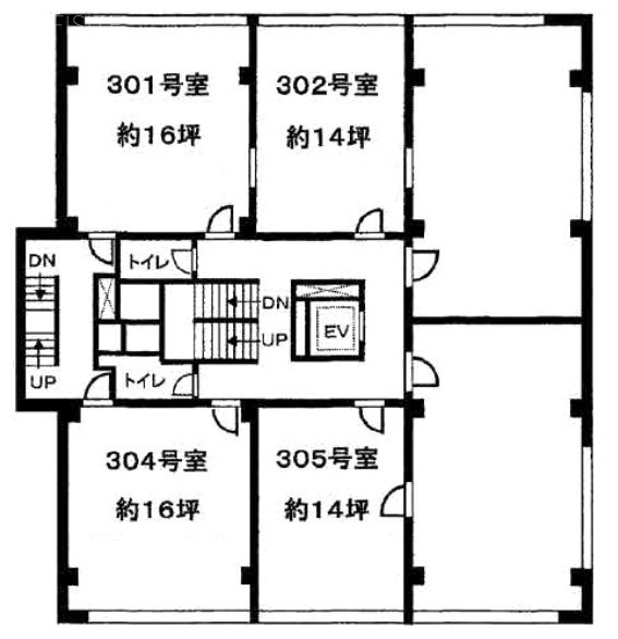 新代々木ビル304・305 間取り図