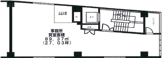 町田森野1丁目ビル6B 間取り図