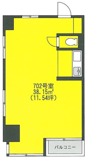 ヒルズバレイ(日本綜合地所御茶ノ水)ビル702 間取り図