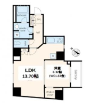 VORT渋谷松濤residence901 間取り図