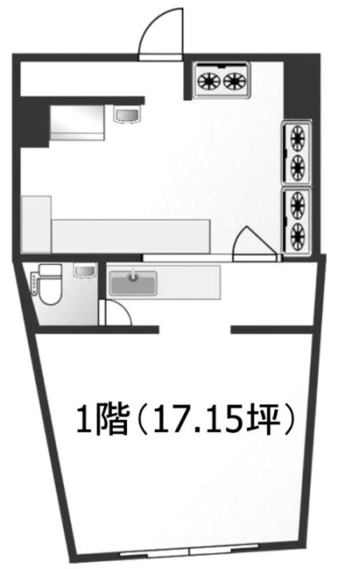 イーストコア曳舟一番館1F 間取り図