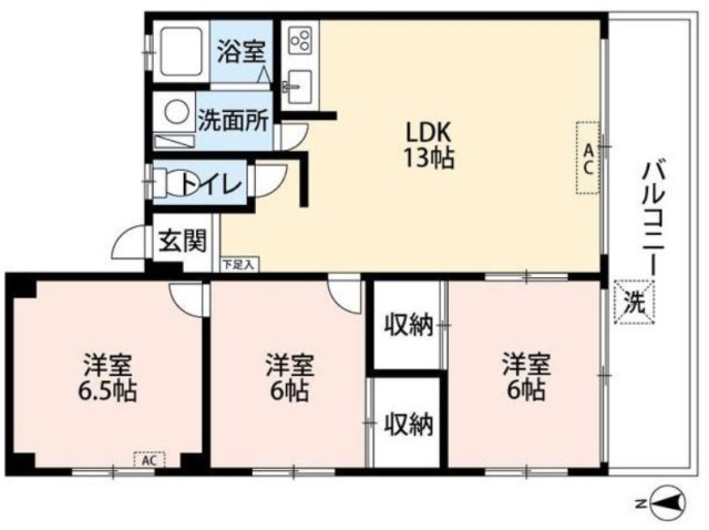 新星ビル402 間取り図