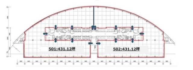 ARCO TOWER(アルコタワー)502 間取り図
