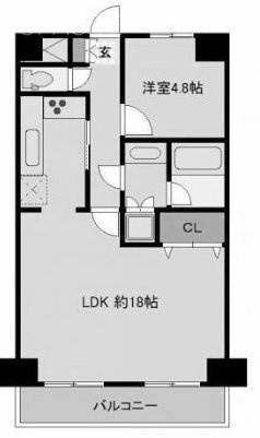 恒陽サンクレスト築地804 間取り図