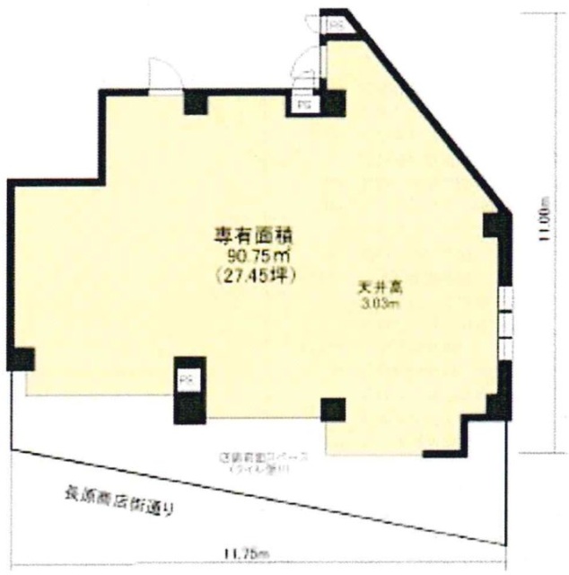 レジュンド・ソノビル1F 間取り図