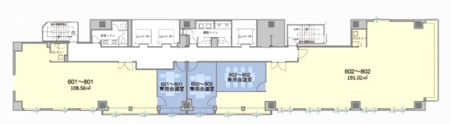 H1O赤坂801 間取り図