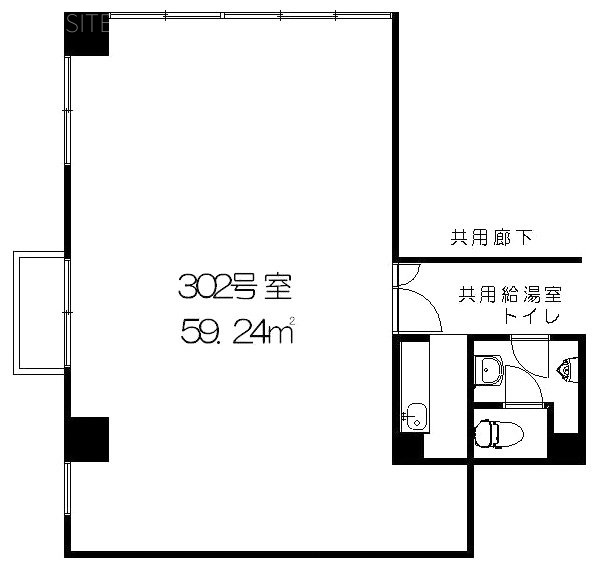 リバーサイドビル302 間取り図