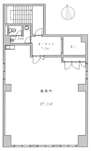 細山茅場町ビル5F 間取り図